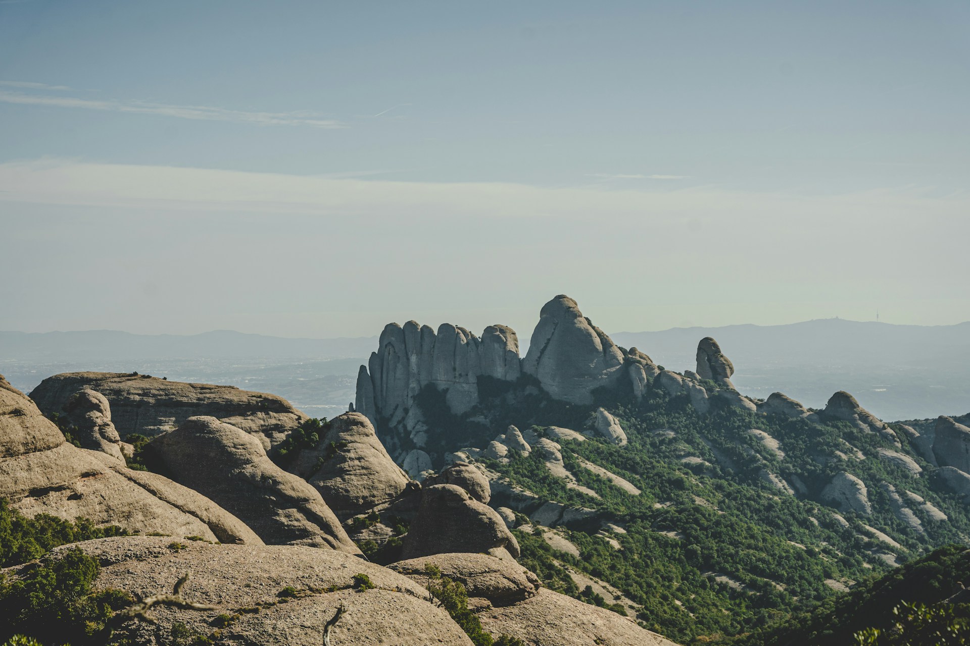 Catalonia landscape at golden hour